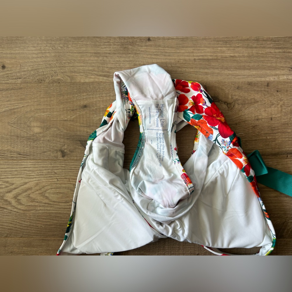 J.Crew Floral Swimwear Halter one-piece swimsuit in Ratti Island botanical print - Picture 6 of 9